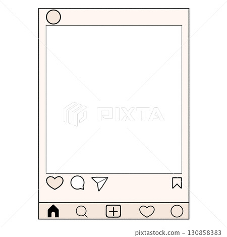 Instagram 風格的框架_白色，最喜歡的顏色 130858383