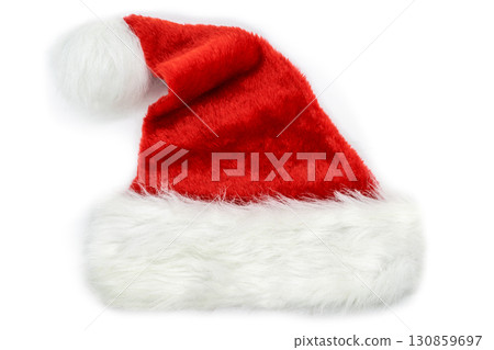 Red Christmas hat isolated on white Red Christmas hat isolated on white 130859697