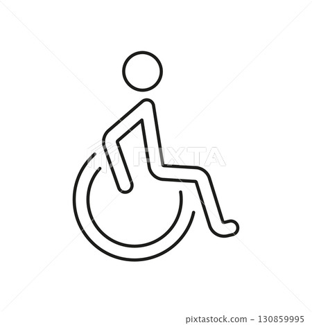 Wheelchair Accessibility Line Icon. Disability Access And Inclusivity Symbol. Universal Design For Public Spaces. Editable Stroke. Isolated Vector Illustration Wheelchair Accessibility Line Icon. Disability Access And Inclusivity Symbol. Universal Design For Public Spaces. Editable Stroke. Isolated Vector Illustration 130859995