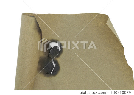 Craft burned beige scroll paper Craft burned beige scroll paper 130860079