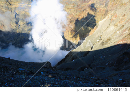 Aso City, Kumamoto Prefecture - View of the crater of Mount Aso 130861443