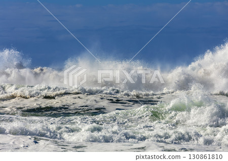 Waves crashing onto Jones Beach near Kiama Downs in the Illawarra Waves crashing onto Jones Beach near Kiama Downs in the Illawarra 130861810