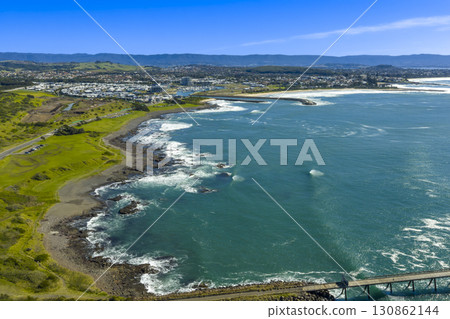 Aerial view of the Illawarra town of Shellharbour 130862144