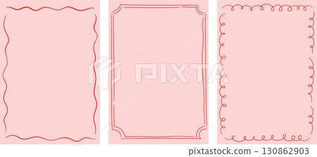 Christmas frames. Hand drawn Christmas background set, cards, banners, prints. Vector art and Christmas frames. Hand drawn Christmas background set, cards, banners, prints. Vector art and 130862903