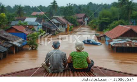 man woman edge area shirt pants green sit man woman edge area shirt pants green sit 130863584