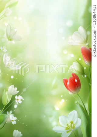 flower background multiple petals closeup green center white 130864413