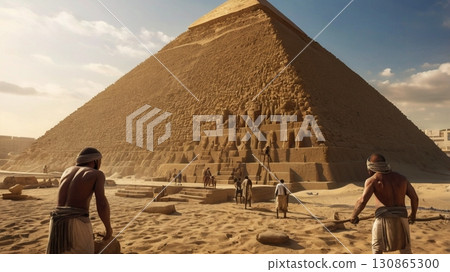 巨人建造的埃及金字塔:融合神秘與奇幻的宏偉數位藝術 巨人建造的埃及金字塔:融合神秘與奇幻的宏偉數位藝術 130865300