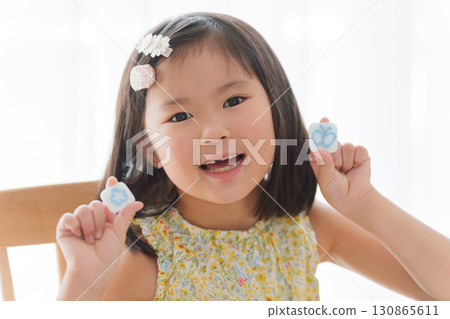 兒童製作橡皮印 130865611