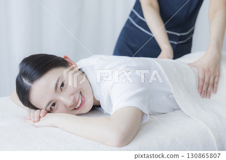 A woman receiving accommodation A woman receiving accommodation 130865807