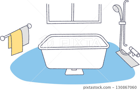 浴的例證 130867060