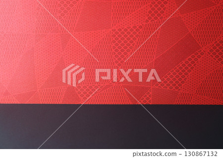 日式圖案紅牆黑地 日式圖案紅牆黑地 130867132