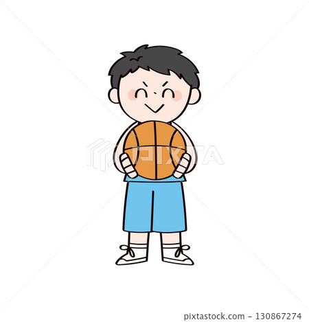 Boy and basketball Boy and basketball 130867274