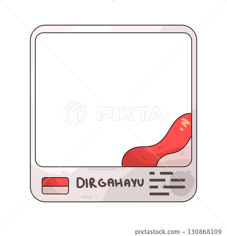 illustration of frame for indonesia independence 130868109
