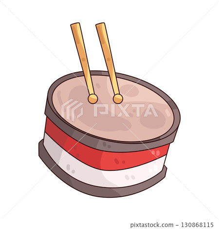 illustration of Indonesia Drum illustration of Indonesia Drum 130868115