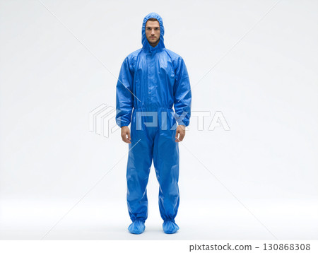 Full protection! Cleanroom protective suit (hospital infection control product) 130868308