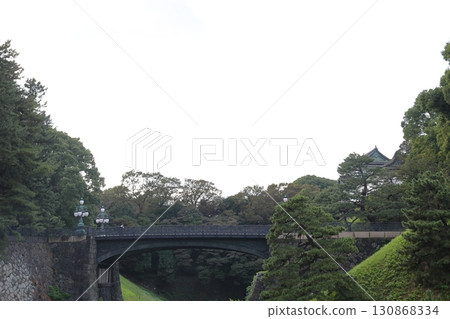 Nijubashi Bridge over the Imperial Palace moat, Chiyoda Ward, Tokyo Nijubashi Bridge over the Imperial Palace moat, Chiyoda Ward, Tokyo 130868334