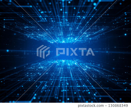 拓展資訊數據空間閃耀數位科技背景 130868349