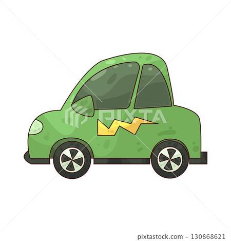 illustration of Electric Car illustration of Electric Car 130868621