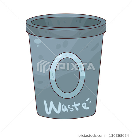 illustration of Waste Bin illustration of Waste Bin 130868624