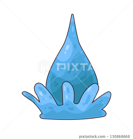 illustration of Water Drop illustration of Water Drop 130868668