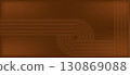 Abstract brown gradient background with smooth lines and curves for modern design applications and creative projects with copy space. 130869088