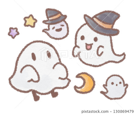 可愛的鬼服裝插圖 可愛的鬼服裝插圖 130869479