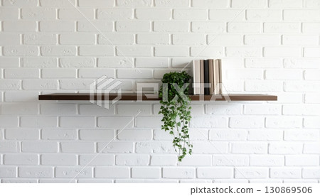 Green cross on an old, textured brick wall covered in ivy Green cross on an old, textured brick wall covered in ivy 130869506