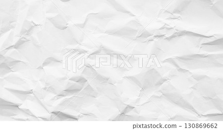 Paper White Crumpled Background Old Vintage Letter Grey Wrinkle Sheet Dirty Crease Page Design Letter Torn Parchment Craft Grunge Kraft Pattern Rough Canvas Brown Page Aged Texture Mockup Cardboard. 130869662
