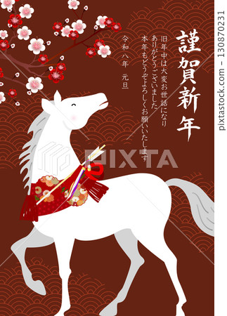 馬年賀卡十二生肖背景 馬年賀卡十二生肖背景 130870231