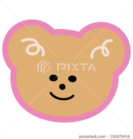 Illustration of smiling teddy bear for costume, accessory, Christmas, new year, festive winter season, cartoon character, comic, mascot, standee, sticker, patch, zoo, souvenir shop, expression Illustration of smiling teddy bear for costume, accessory, Christmas, new year, festive winter season, cartoon character, comic, mascot, standee, sticker, patch, zoo, souvenir shop, expression 130870458