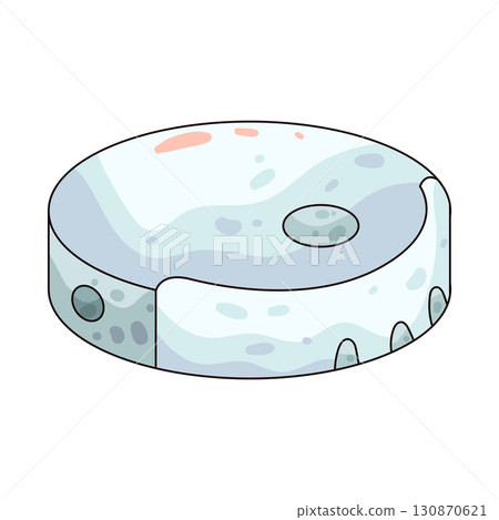 illustration of robot vacuum 130870621