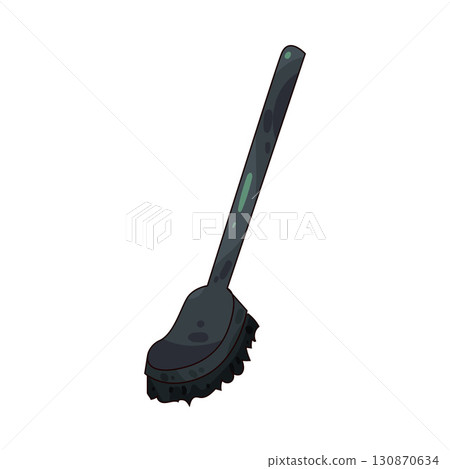 illustration of toilet brush 130870634