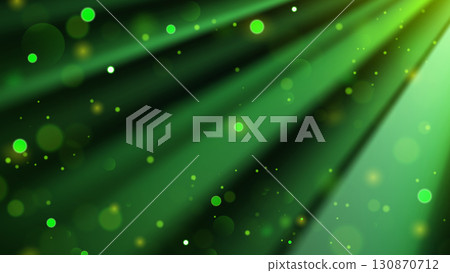 Green Magic Spotlight with Particles, Vector Illustration 130870712