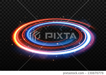 Round Red and Blue Light Twisted, Suitable For Product Advertising, Product Design, and Other, Vector Illustration Round Red and Blue Light Twisted, Suitable For Product Advertising, Product Design, and Other, Vector Illustration 130870778