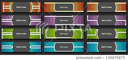 Vector set of Header Templates Vector set of Header Templates 130870873