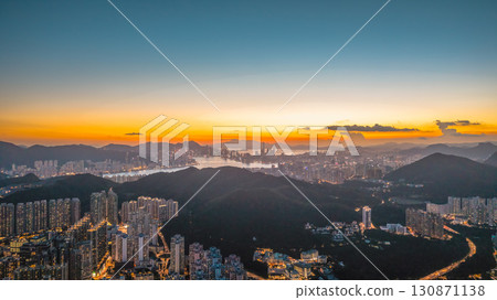 Sept 13 2022 Urban cityscape of Kowloon district Hong Kong 130871138