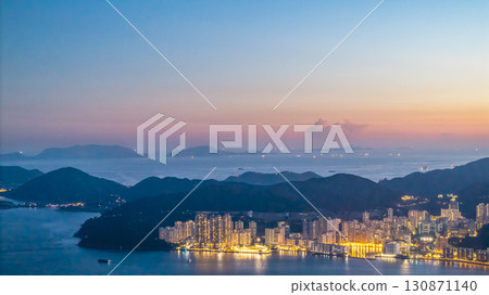 Sept 13 2025 Hung Hom Bay view towards North Point Hong Kong 130871140