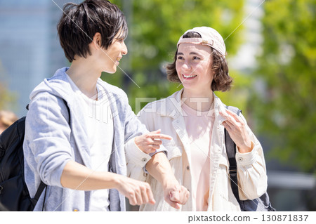 Inbound: Foreigners strolling around the streets of Tokyo Inbound: Foreigners strolling around the streets of Tokyo 130871837