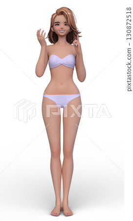 A woman in a bikini figure A woman in a bikini figure 130872518