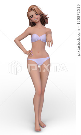 A woman in a bikini figure 130872519