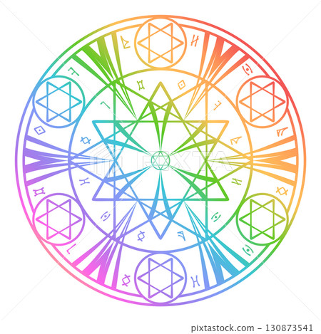 魔術圈（彩色） 130873541