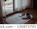 Room shoes left in the room 130873705