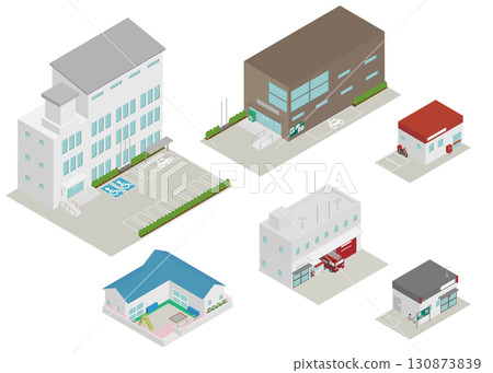 Isometric building and facility material set 3 130873839