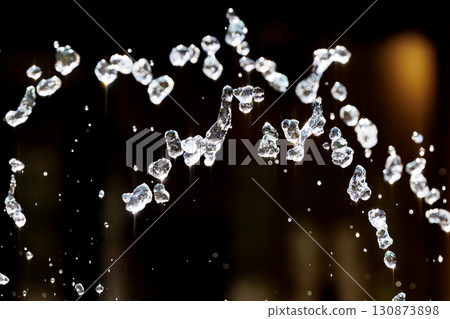 Slow motion image of the moment when the spray floats in the air 130873898