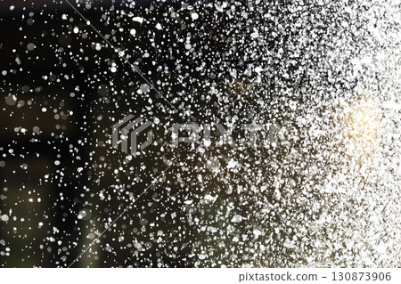 Slow motion image of the moment when the spray floats in the air Slow motion image of the moment when the spray floats in the air 130873906