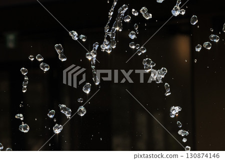 Slow motion image of the moment when the spray floats in the air 130874146