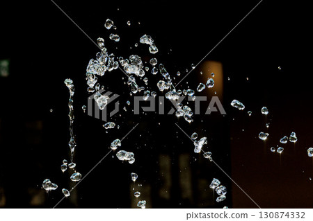 Slow motion image of the moment when the spray floats in the air 130874332