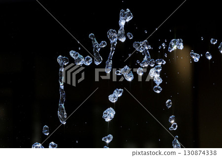 Slow motion image of the moment when the spray floats in the air 130874338