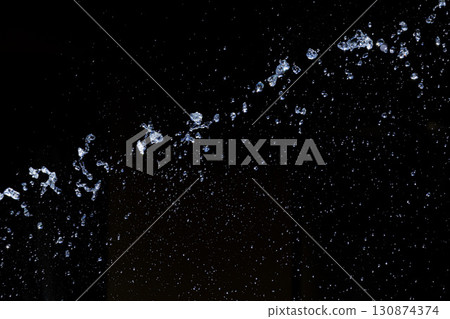 Slow motion image of the moment when the spray floats in the air Slow motion image of the moment when the spray floats in the air 130874374