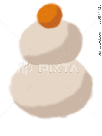 Simple kagami mochi 130874429